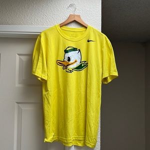 Nike Dri-Fit Yellow Oregon Ducks Puddles Tee Shirt